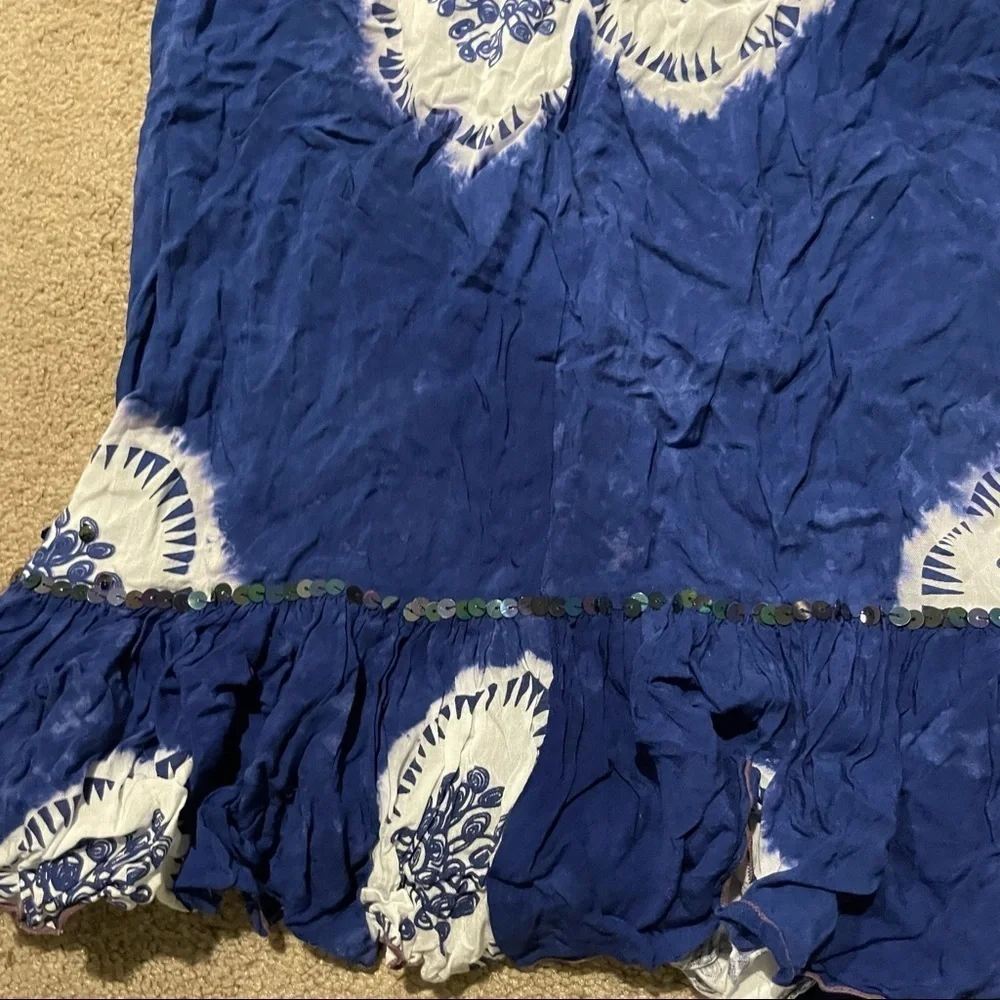 Chach strapless sequined swim coverup 8